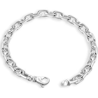 Pompeii3 Mens 14k Gold (36gram) or Platinum (72gram) 6.5mm Link Bracelet 8.5