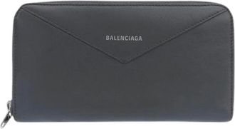 Balenciaga Pre-owned Wallets, female, Gray, Size: ONE SIZE Pre-owned Leather Wallet