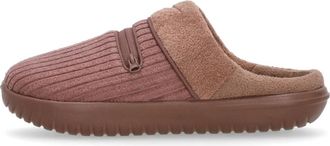 Nike Mules, female, Pink, Size: 6 1/2 US Fleece Mule with Embroidered Front