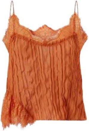 Pinko Tic Tac Georgette Top - Dames - Tops zonder mouwen - Rood - L - Tops