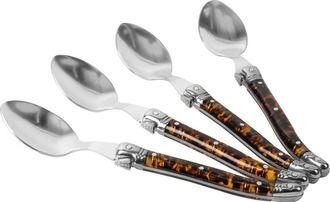 French Home 4-Piece Coffee Spoon Set in Tortoise Shell at Nordstrom Rack