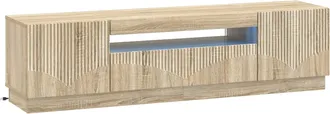 vidaXL Mueble De Tv Led Roble Sonoma Madera De Ingenier&iacute;a Vidaxl