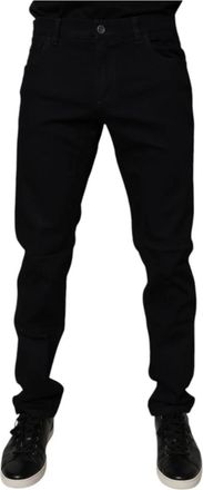 Dolce & Gabbana Heren, Jeans, Zwart, Maat: 4XL Denim