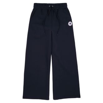 Converse Palazzohose CONVERSE WOMENS CONVERSE KNIT WIDE LEG PANTS, Damen, Gr. XXL, N-Gr, schwarz (converse schwarz), Obermaterial: 89% Baumwolle, 11% Polyester