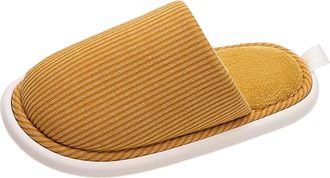 Generic Womens Fuzzy Slippers Size 5 [Warm Upgrade] Womens Warm Slippers Soft and Comfortable Warm Your Feet in Winter (Yellow, 4.5)