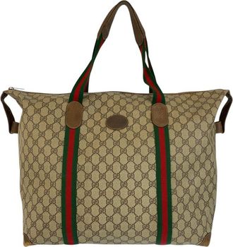 Gucci Vintage Gg Supreme Boston Tote (Authentic Pre-Loved)