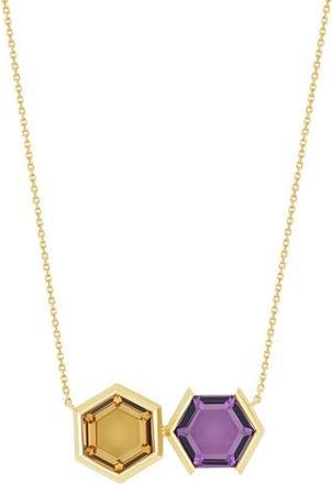 Bony Levy 14K Gold Amethyst Pendant Necklace in 14K Yellow Gold at Nordstrom Rack, Size 18