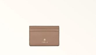 Furla Camelia S Kaarthouder - Dames - Portefeuilles - Beige - ONE Size - Leer - Accessoires