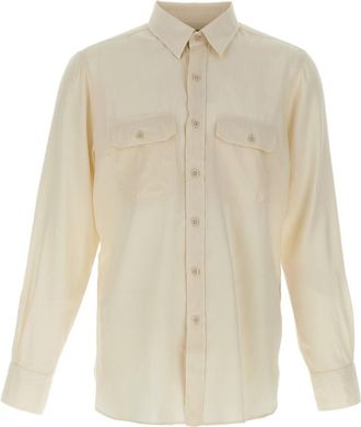 Tom Ford Ivory cupro blend shirt