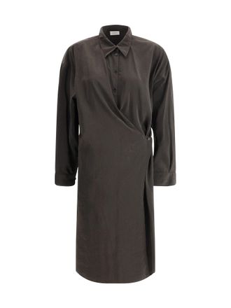 Christophe Lemaire Silk Chemisier Long Dress