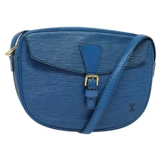 Louis Vuitton Tweedehands leren Louis Vuitton tassen - Dames - Pre-owned - Blauw - Maat: ONE Size Leer