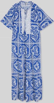 Tom Tailor Loose Fit Tunikakleid aus Viskose in Royal, Gr&ouml;&szlig;e 34