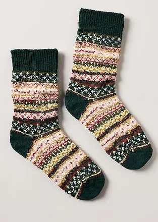 American Trench Cotton Fair Isle Socks
