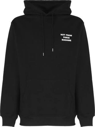 Dr&ocirc;le de Monsieur Le Slogan Classique hoodie met lange mouwen - Zwart