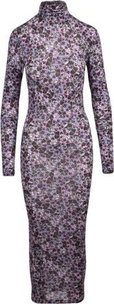 Isabel Marant Lange Jersey Jurk - Dames - Casual kleedjes - Paars - 2XS - Kleedjes
