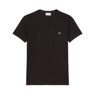 Lacoste T-Shirts, male, Brown, Size: 2XL Pima Cotton T-shirt