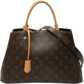 Louis Vuitton Pre-owned Handbags, female, Brown, Size: ONE SIZE Pre-owned Montaigne MM