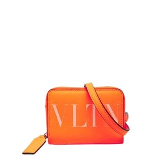 Valentino Pre-owned Crossbody Bag - Dames - Pre-owned - Oranje - Maat: ONE Size Leer