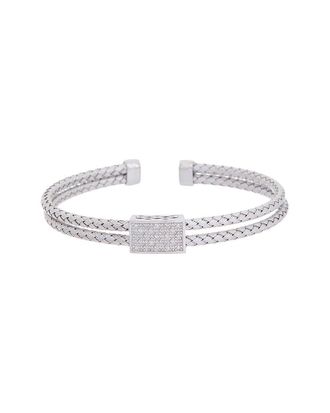 Meshmerise 18K Plated 0.15 Ct. Tw. Diamond Mesh Bangle