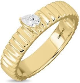 Bony Levy 18K Gold Cleo Diamond Stackable Ring in 18K Yellow Gold/diamond at Nordstrom, Size 6.5