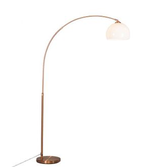 QAZQA Moderno L&aacute;mpara De Arco Inteligente Cobre Con A60 Wifi - Arc Basic Pl&aacute;stico /acero Redonda /alargada Adecuado Para Led Max. 1 X 9 Watt - Qazqa