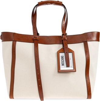 Moschino Tote Bags, male, Beige, Size: ONE SIZE Shopper Bag