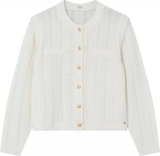 Gustav Cardigan - Dames - Vesten - Wit - L - Truien & Vesten