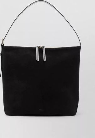 A.P.C. rectangular suede shoulder bag strap