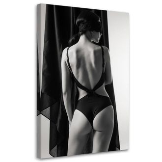 Feeby Impresi&oacute;n De Imagen Desnudo De Mujer En Blanco Y Negro 70x100