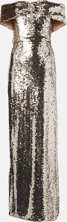Self Portrait Abito midi con paillettes