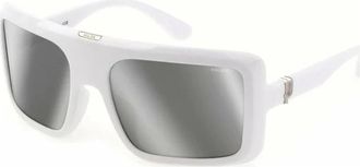 Police Splf 62 Stoere rechthoekige zonnebril - Heren - Zonnebrillen - Wit - ONE Size - Accessoires