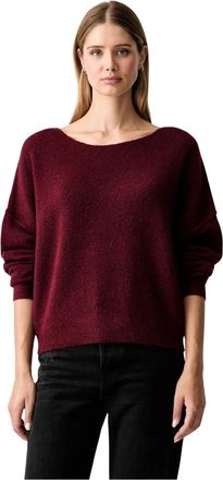 American Vintage Damsville Trui - Dames - Ronde hals truien - Bruin - Xs/S - Wol - Truien & Vesten