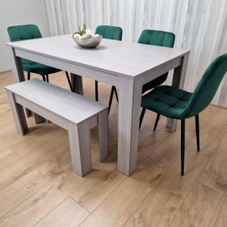 Kosy Koala Arrow Grey 117 + 4 Green Rocco + Bench