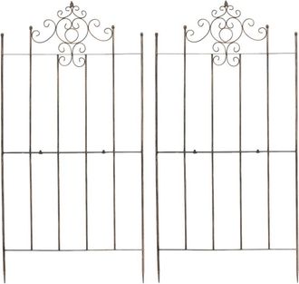 Clp Set De 2 Enrejados Para Plantas Paula Bronce