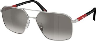 Prada Sunglasses - male - Prada - Sunglasses - Gray - 60 MM - Accessories