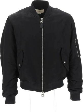 Alexander McQueen Graffiti Bomberjack - Heren - Bomber jackets - Zwart - XL - Katoen - Jassen