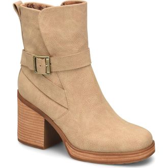 Korks Marci Block Heel Boot in Natural at Nordstrom Rack, Size 10