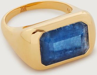 Monica Vinader Gold Power Cocktail Ring Kyanite