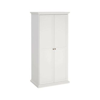 Dmora Armario 2 Puertas Juliette, Muebles De Dormitorio, Vestidor, Armario De Ropa, 96x61 H201 Cm, Blanco - Dmora