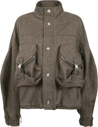 The Attico Bomberjack - Dames - Winterjassen - Bruin - XS - Katoen - Jassen