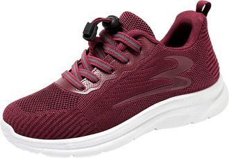 Generic Womens Wide Fit Walking Trainers Womens Lightweight Orthopedic Sneakers Summer and Autumn Women Shoes Fly Woven Mesh Breathable Comfortable Lightweigh