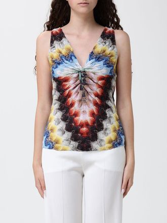 Missoni Top in maglia di viscosa a zig zag multicolor