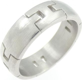 Herm&egrave;s White Gold (18K) Band Ring (Pre-Owned)