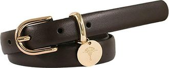Joop Lederg&uuml;rtel JOOP, Damen, Gr. 100, schwarz braun, Rindsleder, G&uuml;rtel Lederg&uuml;rtel, mit Dornschliesse und Logo-Anh&auml;nger, Breite 2cm