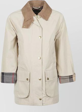 Barbour glynis casual jacket contrast collar buttons