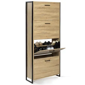 IDMarket Idmarket - Scarpiera Luis 4 Ante Design Industriale