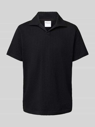 Selected Regular Fit Poloshirt aus Baumwoll-Mix in Black, Gr&ouml;&szlig;e XL