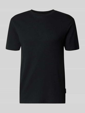 Tom Tailor Denim Regular Fit T-Shirt aus Baumwoll-Mix in Black, Gr&ouml;&szlig;e XXL
