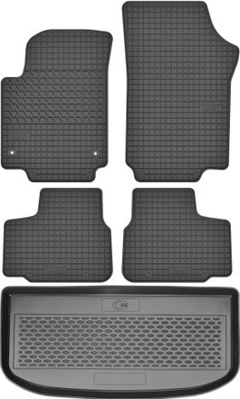 OEM Set Di Tappetini In Gomma Per Auto E Tappetino Per Bagagliaio Per Volkswagen Up Hatchback Del 2012