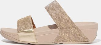 FitFlop Dames Fit Flop Lulu Glitz slippers in ros&eacute;goud